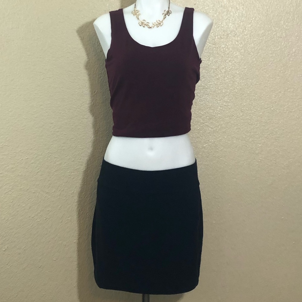 Black Bodycon Mini Skirt